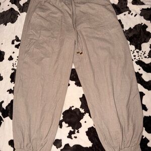 ZARA jogger pants with elastic cuffs